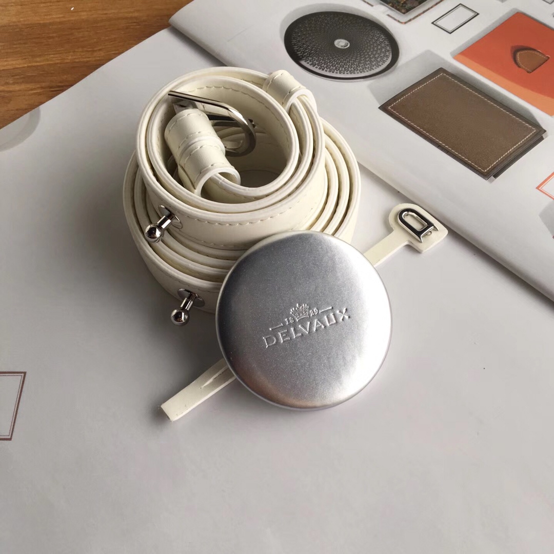 델보 브리앙 박스 GM 백 화이트